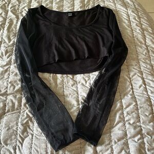 Black crop top